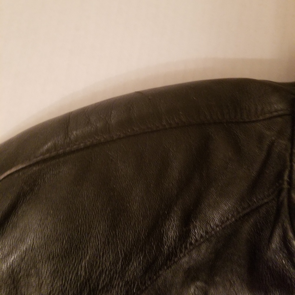 VINTAGE CAYENNE LEATHER COAT - Picture 6 of 6